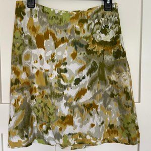 Summer Lined Floral Skirt